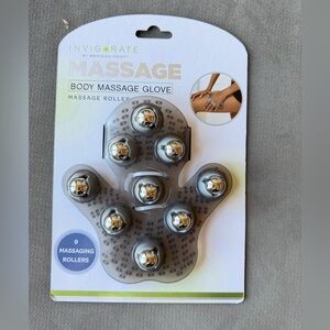 Invigorate Body Massage Glove with Rollers